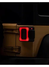 Raxiom Axial Series Smoked Lens Black Housing Carver LED Tail Lights Jeep Wrangler JK 2007-2018                                     - J164241 - Image 5