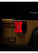 Raxiom Axial Series Smoked Lens Black Housing Carver LED Tail Lights Jeep Wrangler JK 2007-2018                                     - J164241 - Image 6