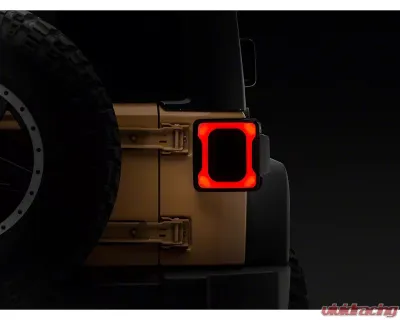 Raxiom Axial Series Smoked Lens Black Housing Carver LED Tail Lights Jeep Wrangler JK 2007-2018 - J164241