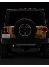 Raxiom Axial Series Smoked Lens Black Housing Carver LED Tail Lights Jeep Wrangler JK 2007-2018                                     - J164241 - Image 9