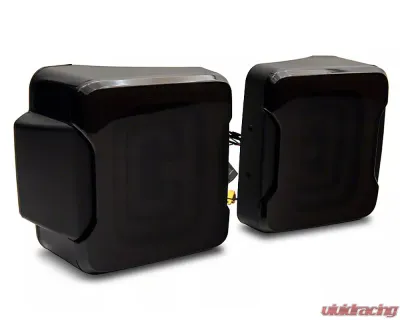 Raxiom Axial Series Smoked Lens Black Housing Carver LED Tail Lights Jeep Wrangler JK 2007-2018 - J164241