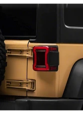 Raxiom Axial Series Red Lens Black Housing JL Style LED Tail Lights Jeep Wrangler JK 2007-2018                                     - J164242 - Image 7