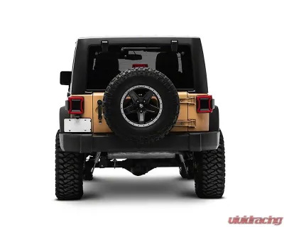 Raxiom Axial Series Red Lens Black Housing JL Style LED Tail Lights Jeep Wrangler JK 2007-2018 - J164242