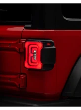 Raxiom Axial Series Smoked Lens Black Housing Carver LED Tail Lights Jeep Wrangler JL w/ Factory Halogen Tail Lights 2018-2024                                     - J164243-JL - Image 6