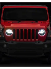 Raxiom Axial Series Clear Lens Black Housing 9" LED Headlights Jeep Wrangler JL | Gladiator JT w/ Factory Halogen Headlights 2018-2024                                     - J164371 - Image 12