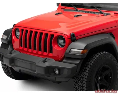 Raxiom Axial Series Clear Lens Black Housing 9" LED Headlights Jeep Wrangler JL | Gladiator JT w/ Factory Halogen Headlights 2018-2024 - J164371