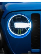 Raxiom Axial Series Clear Lens Black Housing 9" LED Headlights Jeep Wrangler JL | Gladiator JT w/ Factory Halogen Headlights 2018-2024                                     - J164371 - Image 16