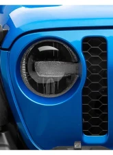 Raxiom Axial Series Clear Lens Black Housing 9" LED Headlights Jeep Wrangler JL | Gladiator JT w/ Factory Halogen Headlights 2018-2024                                     - J164371 - Image 18