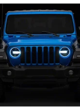 Raxiom Axial Series Clear Lens Black Housing 9" LED Headlights Jeep Wrangler JL | Gladiator JT w/ Factory Halogen Headlights 2018-2024                                     - J164371 - Image 19