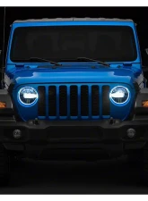 Raxiom Axial Series Clear Lens Black Housing 9" LED Headlights Jeep Wrangler JL | Gladiator JT w/ Factory Halogen Headlights 2018-2024                                     - J164371 - Image 20