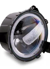 Raxiom Axial Series Clear Lens Black Housing 9" LED Headlights Jeep Wrangler JL | Gladiator JT w/ Factory Halogen Headlights 2018-2024                                     - J164371 - Image 3