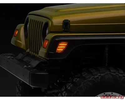 Raxiom Axial Series Clear Lens LED Side Marker Lamps Jeep Wrangler TJ 1997-2006 - J166835