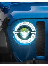 Raxiom Axial Series Clear Lens Black Housing 9" Angel Eye LED Headlights Jeep Wrangler JL | Gladiator JT 2018-2024                                     - J167045 - Image 14