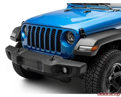 Raxiom Axial Series Clear Lens Black Housing 9" Angel Eye LED Headlights Jeep Wrangler JL | Gladiator JT 2018-2024 - J167045