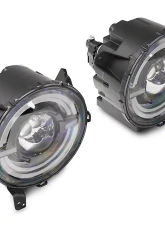 Raxiom Axial Series Clear Lens Black Housing 9" Angel Eye LED Headlights Jeep Wrangler JL | Gladiator JT 2018-2024                                     - J167045 - Image 20