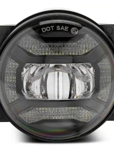 Raxiom Axial Series 4" LED Clear Lens Fog Lights Jeep Wrangler JK 2007-2018                                     - J167046 - Image 3
