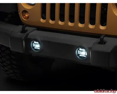 Raxiom Axial Series 4" LED Clear Lens Fog Lights Jeep Wrangler JK 2007-2018 - J167046