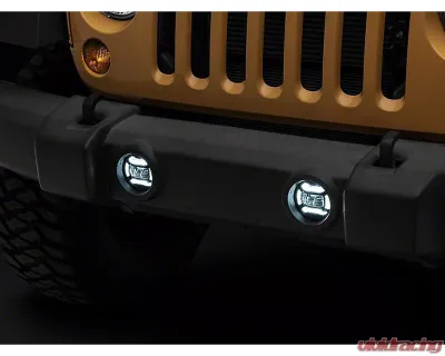 Raxiom Axial Series 4" LED Clear Lens Fog Lights Jeep Wrangler JK 2007-2018 - J167046