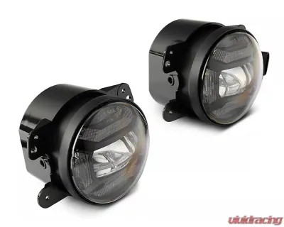 Raxiom Axial Series 4" LED Clear Lens Fog Lights Jeep Wrangler JK 2007-2018 - J167046