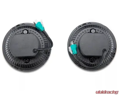 Raxiom Axial Series 7" Clear Lens Black Housing Dragon Eye LED Headlights Jeep Wrangler JK 2007-2018 - J167194