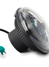 Raxiom Axial Series 7" Clear Lens Black Housing Dragon Eye LED Headlights Jeep Wrangler JK 2007-2018                                     - J167194 - Image 4