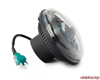 Raxiom Axial Series 7" Clear Lens Black Housing Dragon Eye LED Headlights Jeep Wrangler JK 2007-2018 - J167194