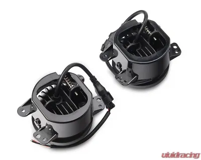 Raxiom Axial Series Clear Lens ABS Plastic Housings LED Fog Lights Jeep Wrangler JK 2007-2018 - J169676