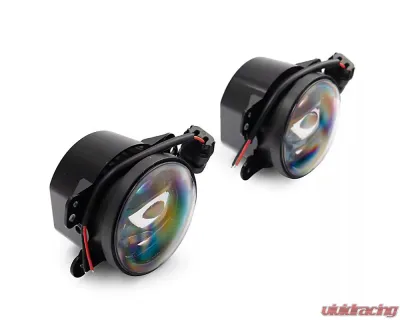 Raxiom Axial Series Clear Lens ABS Plastic Housings LED Fog Lights Jeep Wrangler JK 2007-2018 - J169676