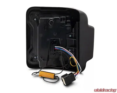 Raxiom Axial Series Smoked Lens Black Housing Linear LED Tail Lights Jeep Wrangler JL w/ Factory Halogen Tail Lights 2018-2023 - J170483