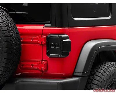 Raxiom Axial Series Smoked Lens Black Housing Linear LED Tail Lights Jeep Wrangler JL w/ Factory Halogen Tail Lights 2018-2023 - J170483
