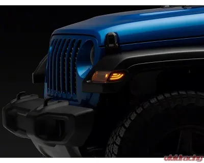 Raxiom Axial Series Smoked Lens LED Side Marker Lights Jeep Wrangler JL | Gladiator JT 2018-2024 - J170484
