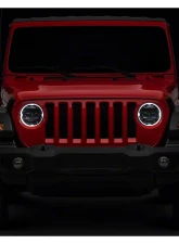 Raxiom Axial Series Clear Lens Black Housing 9" Angel Eye LED Headlights Jeep Wrangler JL | Gladiator JT 2018-2024                                     - J171705 - Image 11