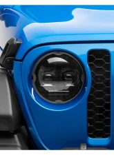 Raxiom Axial Series Clear Lens Black Housing 9" Angel Eye LED Headlights Jeep Wrangler JL | Gladiator JT 2018-2024                                     - J171705 - Image 16