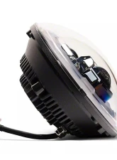 Raxiom Clear Lens Black Housing 7" LED Headlights w/ DRL Turn Signals Jeep Wrangler JK 2007-2018                                     - J173078 - Image 2