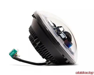 Raxiom Clear Lens Black Housing 7" LED Headlights w/ DRL Turn Signals Jeep Wrangler JK 2007-2018 - J173078