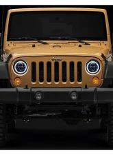 Raxiom Clear Lens Black Housing 7" LED Headlights w/ DRL Turn Signals Jeep Wrangler JK 2007-2018                                     - J173078 - Image 11