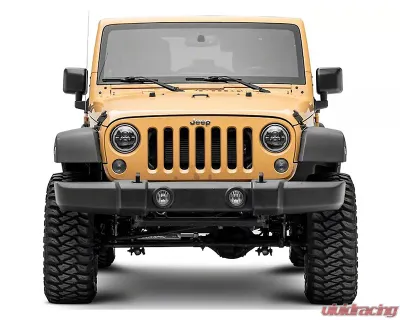Raxiom Clear Lens Black Housing 7" LED Headlights w/ DRL Turn Signals Jeep Wrangler JK 2007-2018 - J173078
