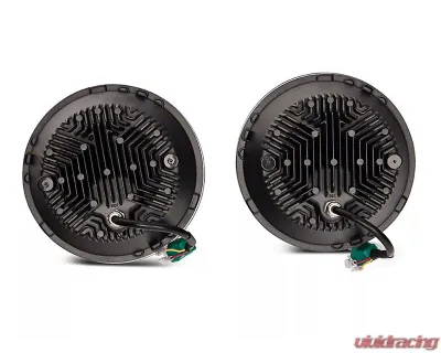 Raxiom Clear Lens Black Housing 7" LED Headlights w/ DRL Turn Signals Jeep Wrangler JK 2007-2018 - J173078