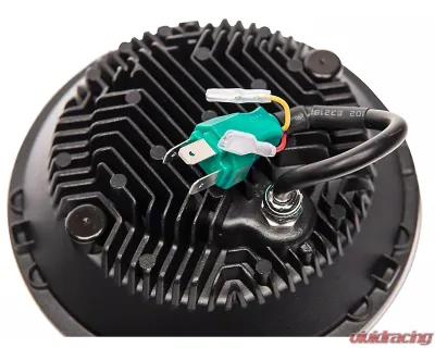 Raxiom Clear Lens Black Housing 7" LED Headlights w/ DRL Turn Signals Jeep Wrangler JK 2007-2018 - J173078