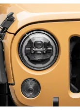 Raxiom Clear Lens Black Housing 7" LED Headlights w/ DRL Turn Signals Jeep Wrangler JK 2007-2018                                     - J173078 - Image 9