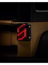 Raxiom Axial Series Smoked Lens Black Housing Trident LED Tail Lights Jeep Wrangler JK 2007-2018                                     - J173718 - Image 6