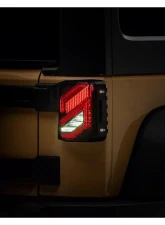 Raxiom Axial Series Smoked Lens Black Housing Trident LED Tail Lights Jeep Wrangler JK 2007-2018                                     - J173718 - Image 7