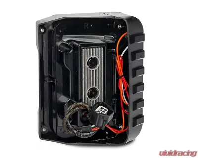Raxiom Axial Series Clear Lens Black Housing Trident LED Tail Lights Jeep Wrangler JK 2007-2018 - J173719