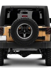 Raxiom Axial Series Clear Lens Black Housing Trident LED Tail Lights Jeep Wrangler JK 2007-2018                                     - J173719 - Image 10