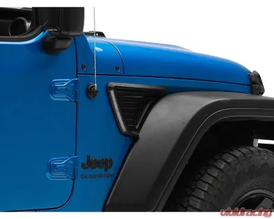 Raxiom LED Fender Vent Lighting w/ DRL & Turn Signal Jeep Wrangler JL | Gladiator 2018-2023 - J177414