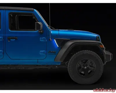 Raxiom LED Fender Vent Lighting w/ DRL & Turn Signal Jeep Wrangler JL | Gladiator 2018-2023 - J177414