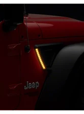 Raxiom LED Fender Vent Lighting w/ DRL & Turn Signal Jeep Wrangler JL | Gladiator 2018-2023                                     - J177414 - Image 7