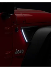 Raxiom LED Fender Vent Lighting w/ DRL & Turn Signal Jeep Wrangler JL | Gladiator 2018-2023                                     - J177414 - Image 8