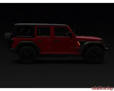 Raxiom LED Fender Vent Lighting w/ DRL & Turn Signal Jeep Wrangler JL | Gladiator 2018-2023 - J177414