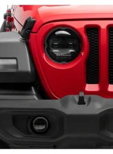 Raxiom Axial Series Clear Lens Black Housing 9" Angel Eye LED Headlights & LED Fog Lights Jeep Wrangler JL | Gladiator JT 2018-2024                                     - J177416 - Image 12